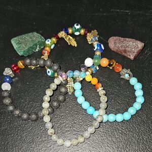 Multicolor Beaded Bracelet Set